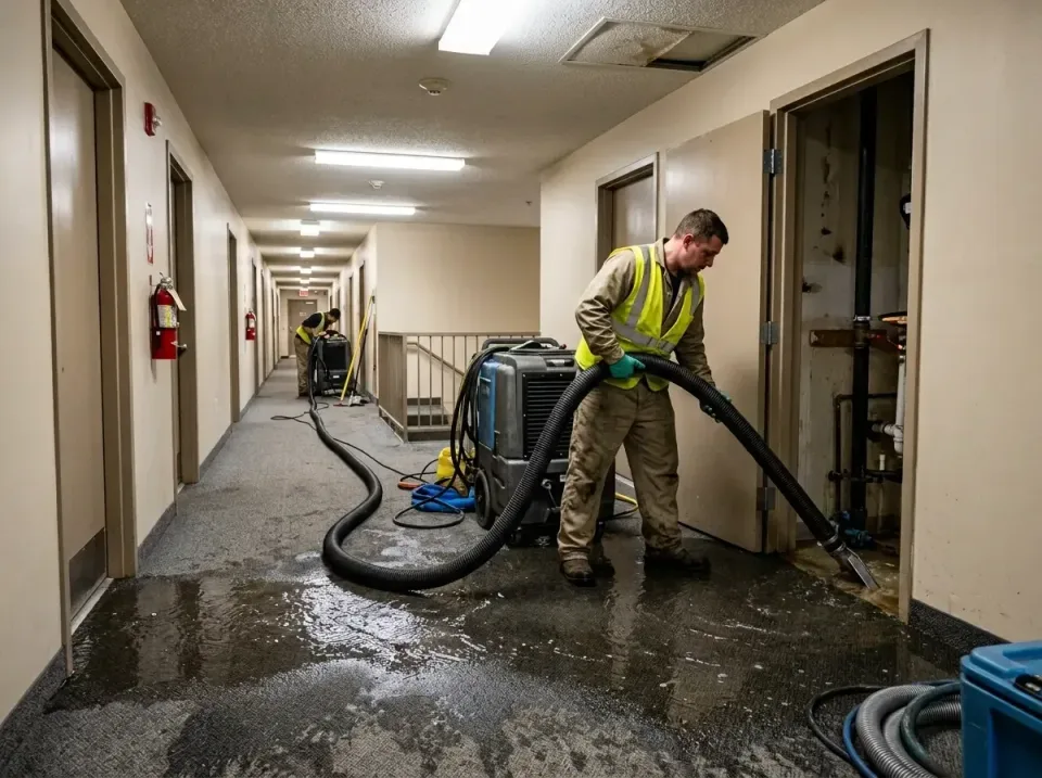 multi-unit-apartment-hallway-f-005 — frequently asked questions, Emergency Burst Pipe Water Extraction & Removal in Medford…